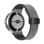 Replacement band for Google Pixel Watch in gray leather