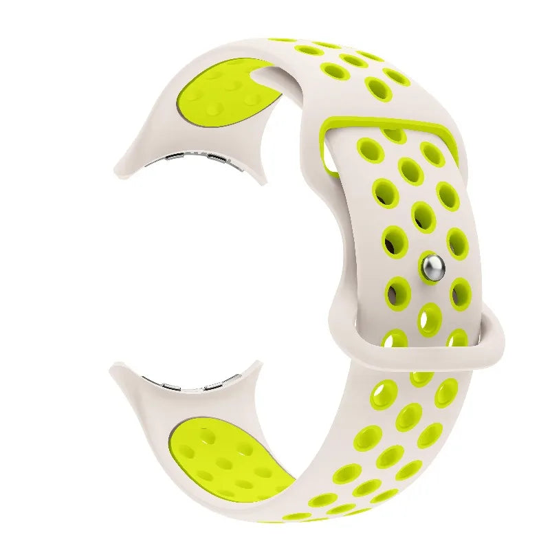 Replacement band for Google Pixel Watch 1, 2, 3, 4 41mm 45mm white and green