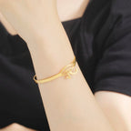 Ancient Egypt Bracelet With Eye of Horus gold