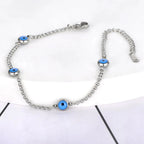 Elegant Bracelet Against the Turkish Evil Eye silver