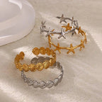Elegant Bracelet Shells Starfish and Scallop Silver