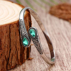 Elegant Green Ethnic Style Bracelet