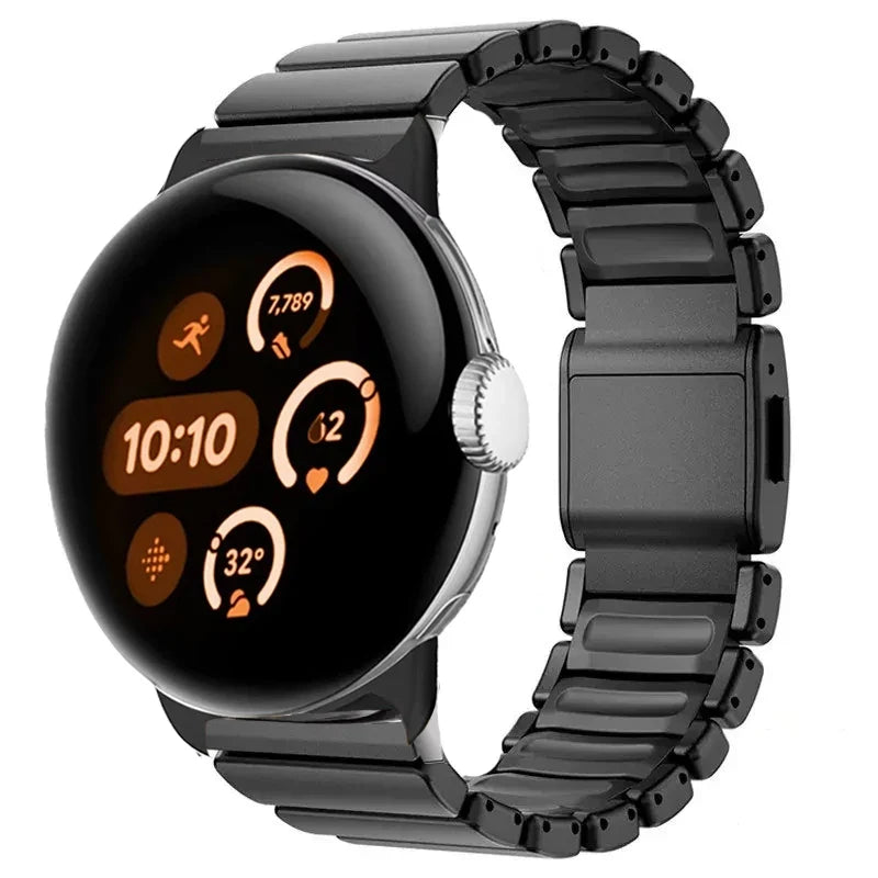 Stainless steel band for Google Pixel Watch 3, 4, 45mm black