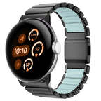 Stainless steel band for Google Pixel Watch 3, 4, 45mm black and blue