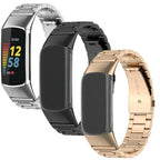 Stainless steel watch band for Fitbit Charge 5, Charge 6