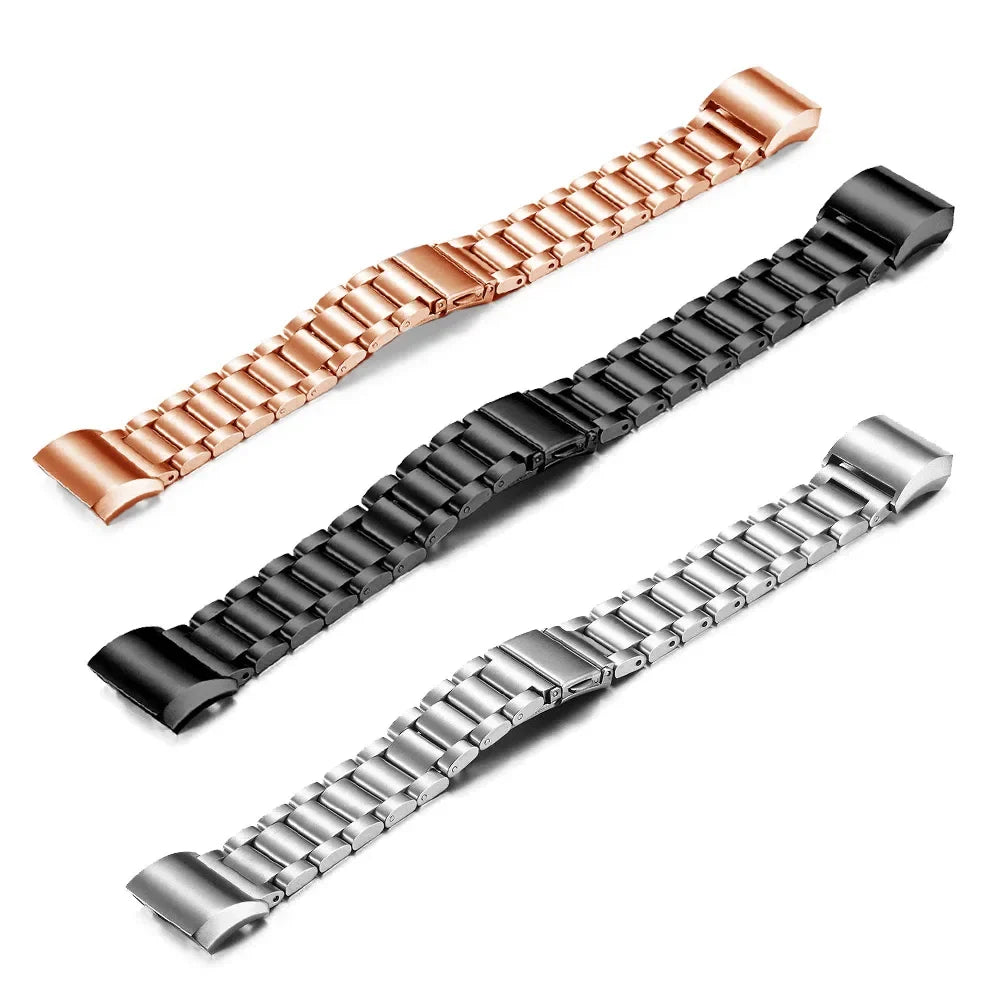 Stainless steel watch band for Fitbit Charge 5, Charge 6 