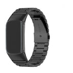 Stainless steel watch band for Fitbit Charge 5, Charge 6 black