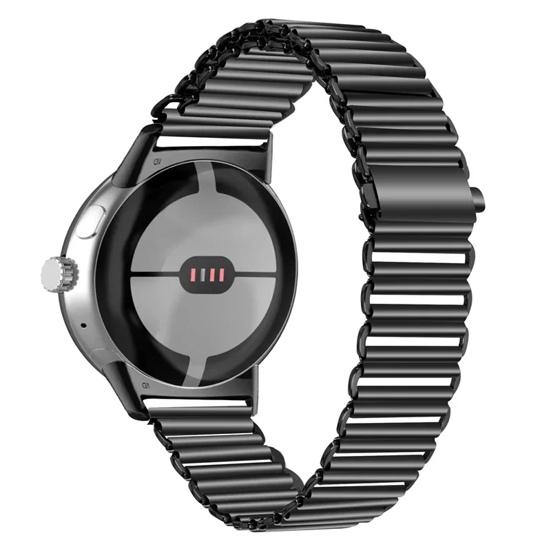 Tempered Steel Bracelet Smartwatch Google Pixel Watch 1 & 2 black