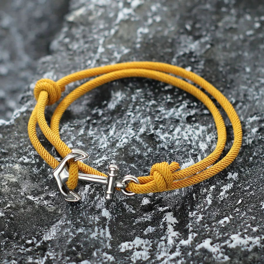 Anchor rope bracelet