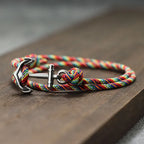 Anchor rope bracelet