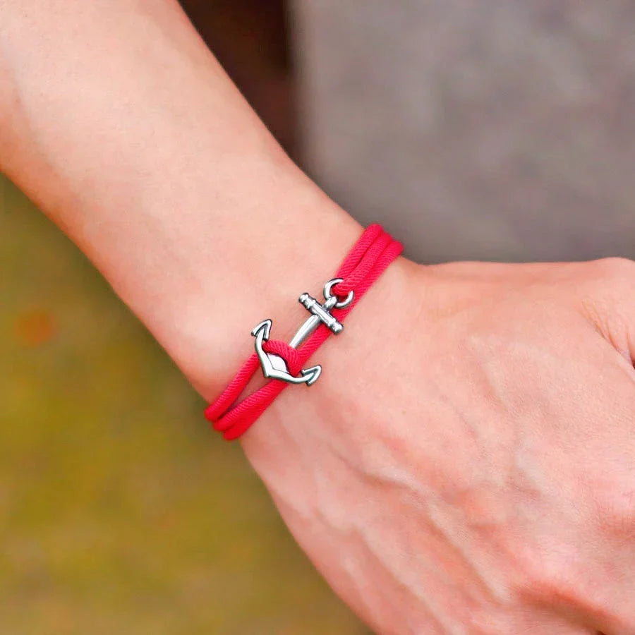 Anchor rope bracelet