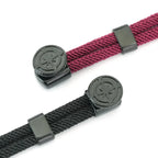 Cord Bracelet with Black Compass Wind Rose