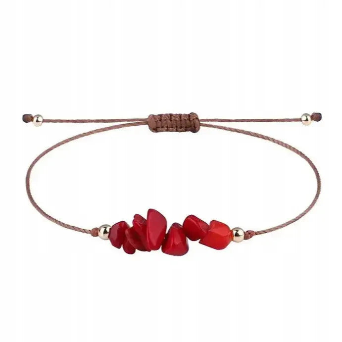 Coral Rope Bracelet