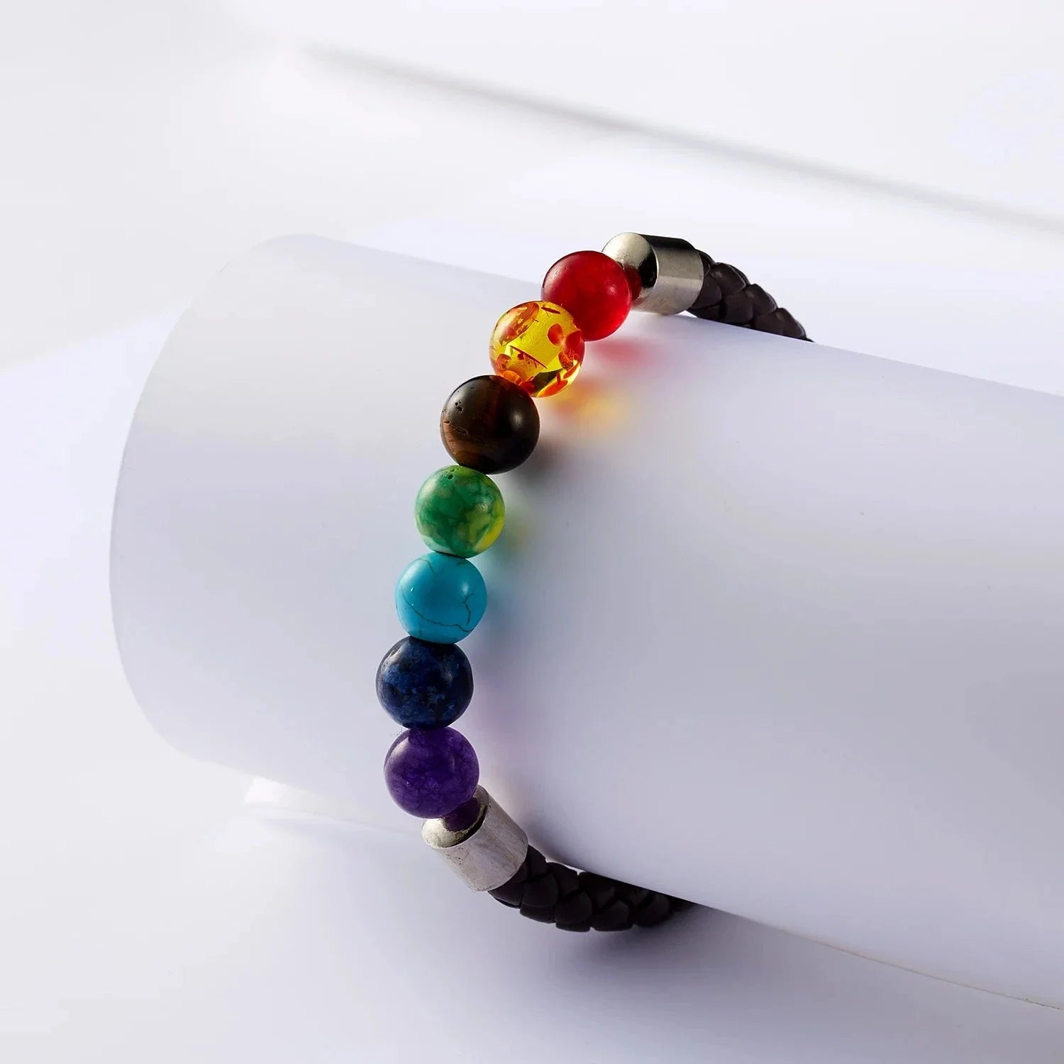 7 Chakra Rope and Stone Bracelet