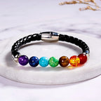 7 Chakra Rope and Stone Bracelet