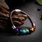7 Chakra Rope and Stone Bracelet