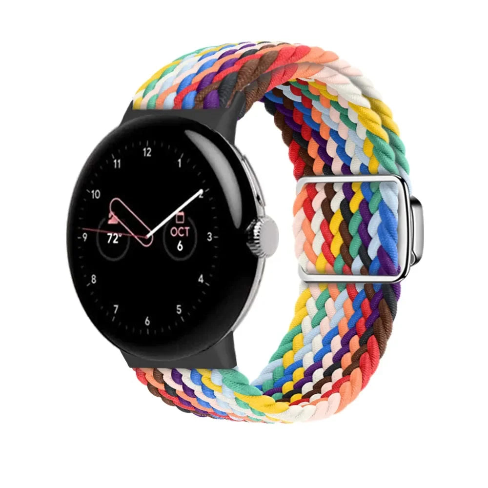Nylon Cord Band for Smartwatch Google Pixel Watch 41mm 