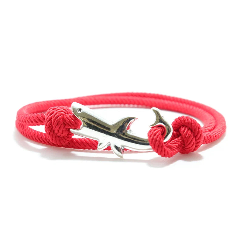 Red Shark Rope Bracelet