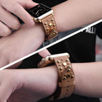 Rivet Leather Band for Apple Watch