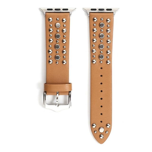 Rivet Leather Band for Apple Watch