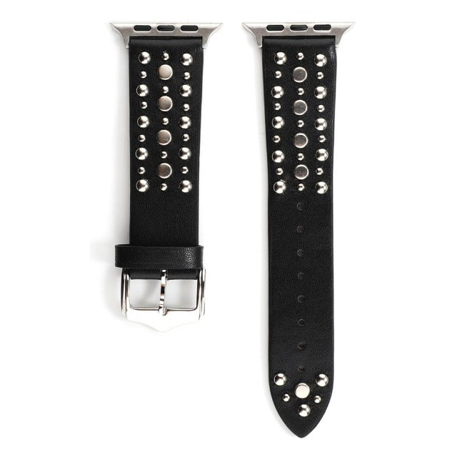 Rivet Leather Band for Apple Watch
