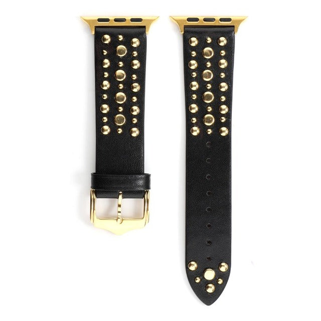 Rivet Leather Band for Apple Watch