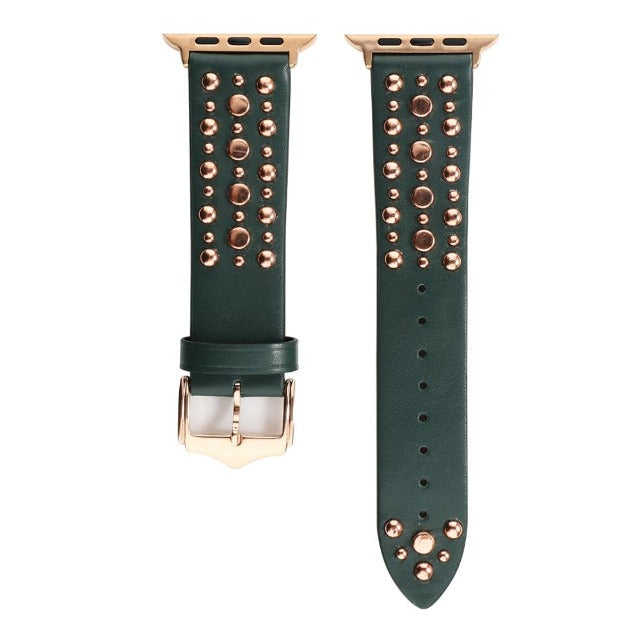 Rivet Leather Band for Apple Watch