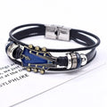 Rock ’n’ roll guitar leather bracelet