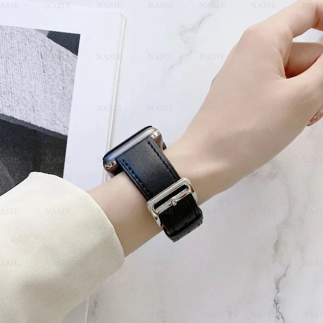 Leather Band for Fitbit Versa 3 Versa 4 Sense 2 Watch