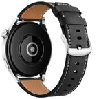 Black Leather Strap Smartwatch Google Pixel Watch 1 & 2