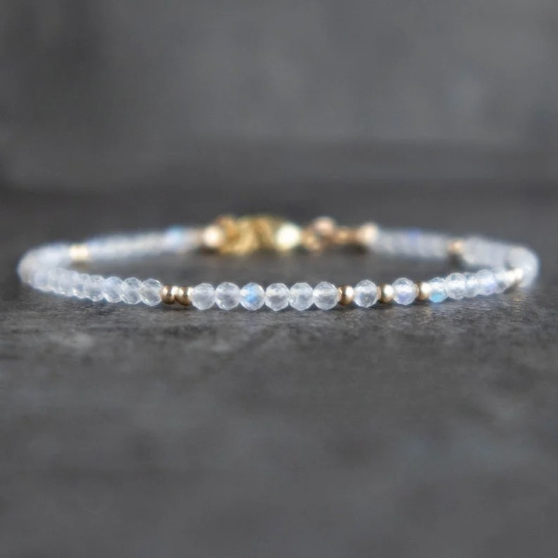 Fine Stone Bracelet Moonstone
