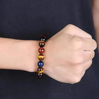 Tiger Eye, Bull Eye & Hawk Eye Bracelet 