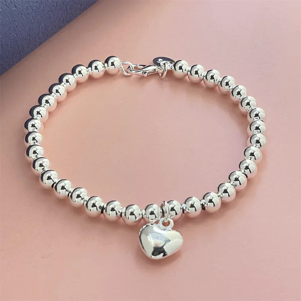 Beaded Bracelet with Heart
