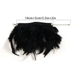 Black vaporous pink feather bracelet