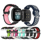 Silicone watch band for Fitbit Versa 3, Versa 4, Sense 1 and Sense 2 