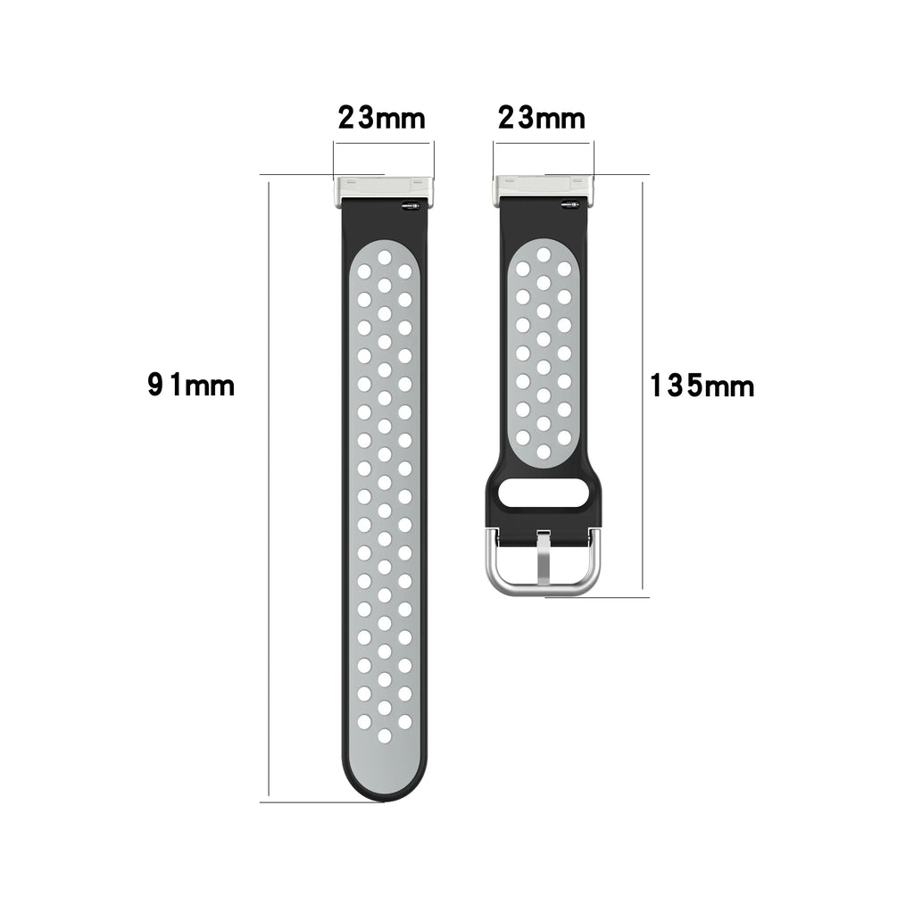 Silicone watch band for Fitbit Versa 3, Versa 4, Sense 1 and Sense 2 