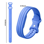 Blue silicone watch band for Google Fitbit Air watch
