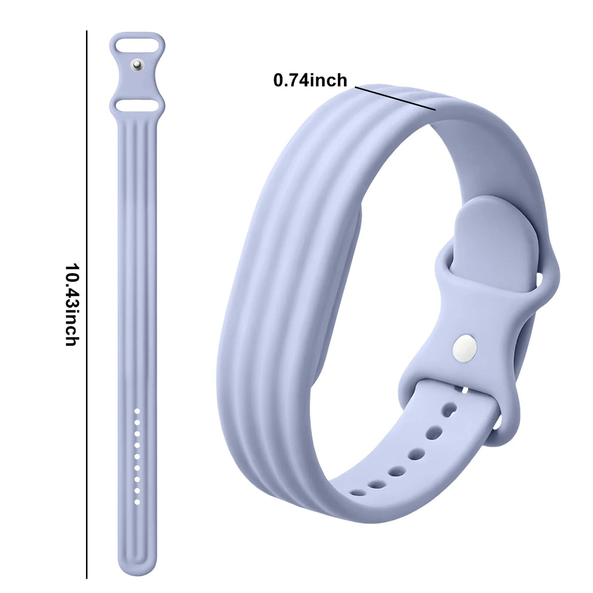 Blue silicone watch band for Google Fitbit Air watch