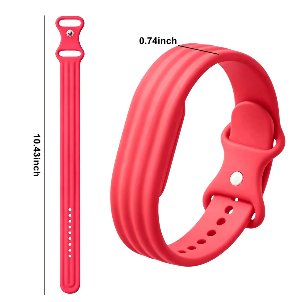 Fuchsia silicone watch band for Google Fitbit Air watch