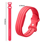 Fuchsia silicone watch band for Google Fitbit Air watch