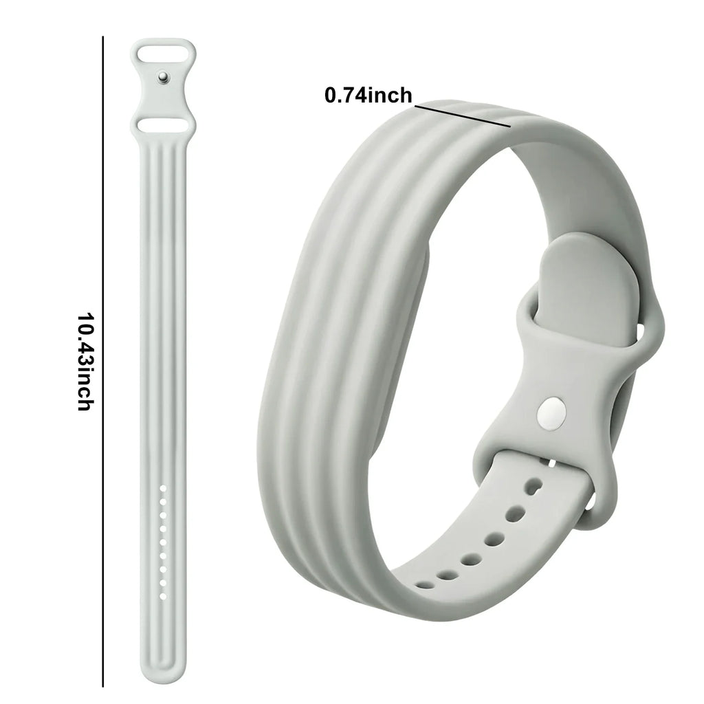White silicone watch band for Google Fitbit Air watch