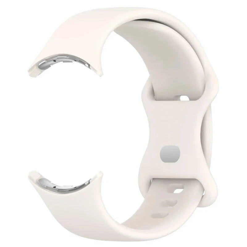 Silicone Strap Smartwatch Google Pixel Watch 1 & 2 white