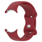 Silicone Strap Smartwatch Google Pixel Watch 1 & 2 burgundy