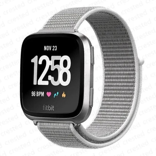 Fabric Watch Strap Fitbit Versa 3 Versa 4 Sense 2 Gray