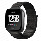 Fabric Watch Strap Fitbit Versa 3 Versa 4 Sense 2 Black