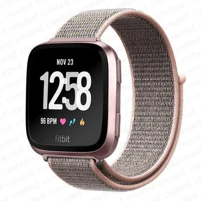 Fabric Watch Strap Fitbit Versa 3 Versa 4 Sense 2 Pink