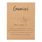 Women's Zodiac Sign Bracelet 12 Constellations Gemini