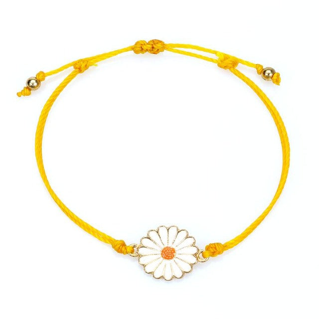 Yellow Sun Flower Bracelet