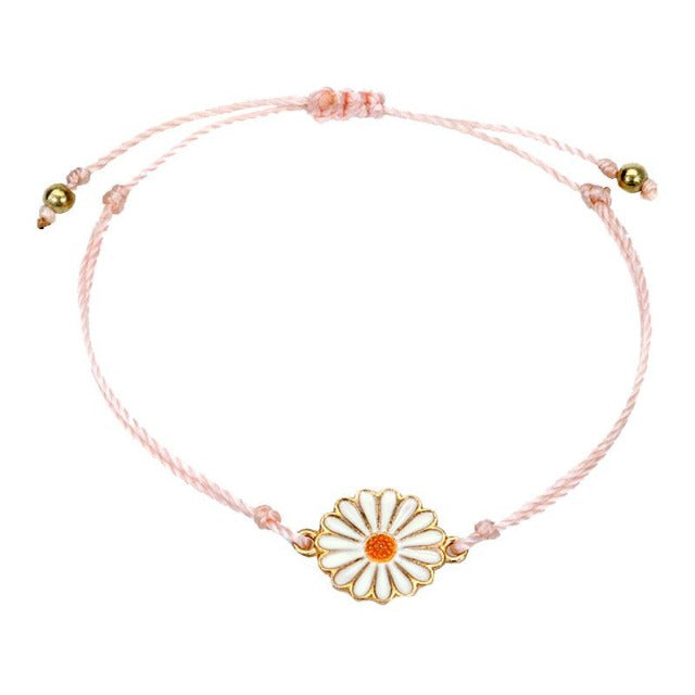 Pink Sun Flower Bracelet