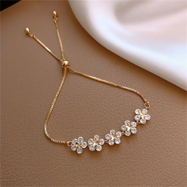 Gold Flower Bracelet